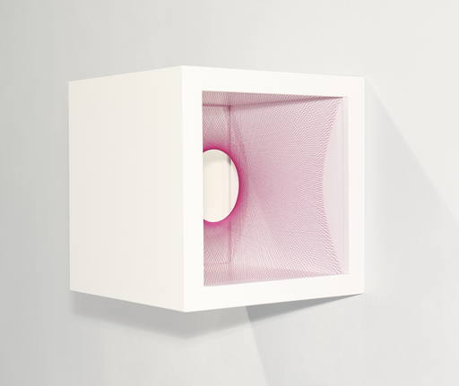 Robbert DE GOEDE - 雕塑 - Portal 5 (Pink Cube)