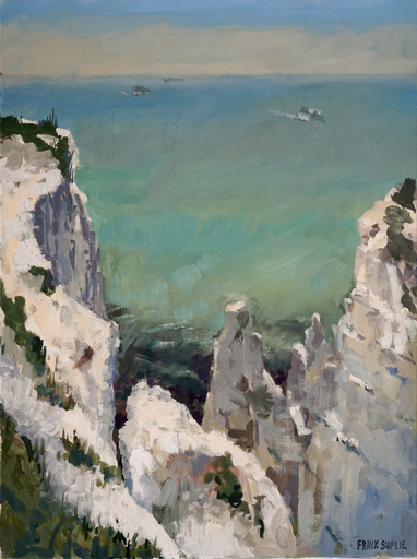 Frank SUPLIE - Pintura - Dover, Kreidefelsen, Erosion