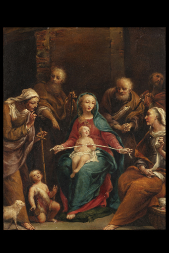 Giuseppe Maria CRESPI - Pintura - Holy Family with Saints