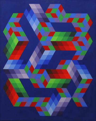 Victor VASARELY - Painting - Babel