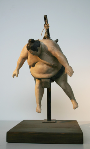 Stefano BOMBARDIERI - Sculpture-Volume - Il Peso del Tempo Sospeso / Sumo