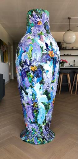 Lily MARNEFFE - Peinture - Vase in Blue