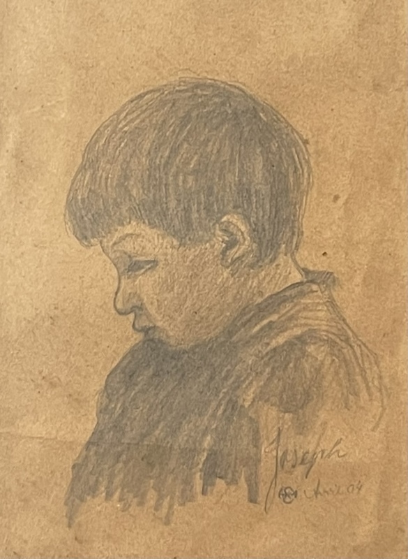 Henrik Emil MELCHIOR - 水彩作品 - Portrait de Joseph