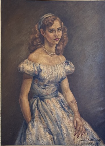 Gloria MERINO - Gemälde - Retrato al oleo