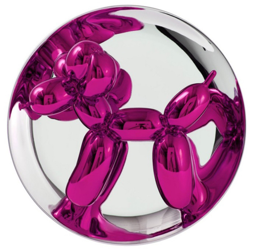 Jeff KOONS - Skulptur Volumen - Balloon Dog (Magenta)