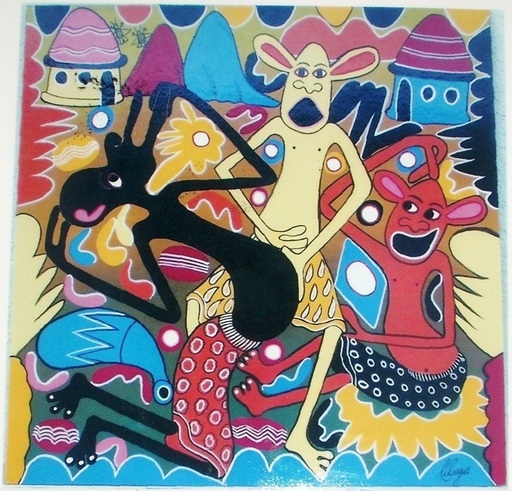 George LILANGA - Painting - Party
