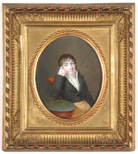 Claude Charles Antoine BERNY D'OUVILLÉ - Miniatur - "Baron de Glandevés", important miniature!!, ca. 1805