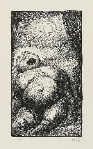Alfred KUBIN - Grabado - Trägheit, 1914