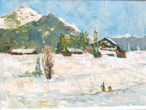 Walter BRÜGGMANN - Pintura - Auf der Winklmoosalm (Austria )