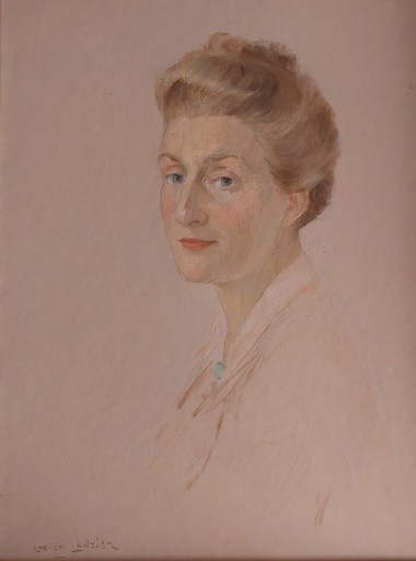 Lucien Louis Bertrand LANTIER - Peinture - Portrait de femme