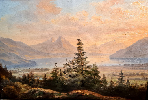 Heinrich FISCHER - Gemälde - Lac de Thoune (Thunersee)