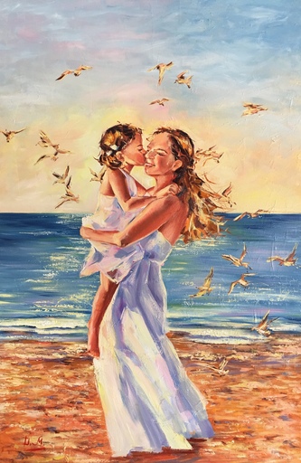 Diana MALIVANI - Painting - Moments of Happiness