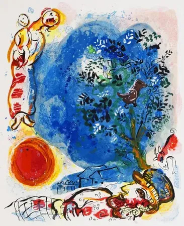 額　Marc　CHAGALL　MA884 額 Marc CHAGALL MA884 Marc Chagall (1887 - 1985) | New River