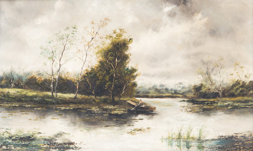 Gheorghe LEIZER - 绘画 - Swampy Landscape