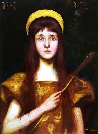 John St. Helier LANDER - Gemälde - Beatrice