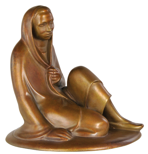 Ernst BARLACH - Skulptur Volumen - Sitzendes Mädchen