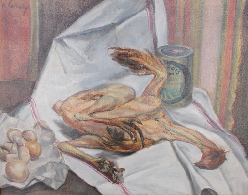 Camille LEROY - Painting - Le poulet