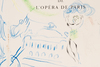 Marc CHAGALL - Drawing-Watercolor - Le plafond de l’Opéra de Paris