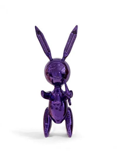 Jeff KOONS - Skulptur Volumen - Ballon Rabbit Purple