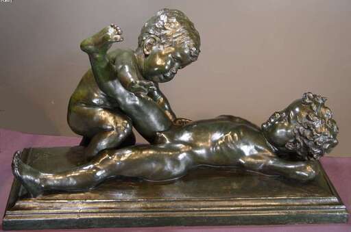 George H. PAULIN - Sculpture-Volume - Children at Play