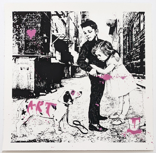 MR BRAINWASH - Print-Multiple - Pup Art (Pink)