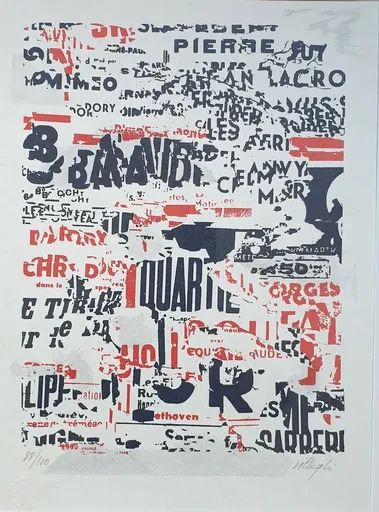 Jacques VILLEGLÉ - Stampa-Multiplo - TREMEAC