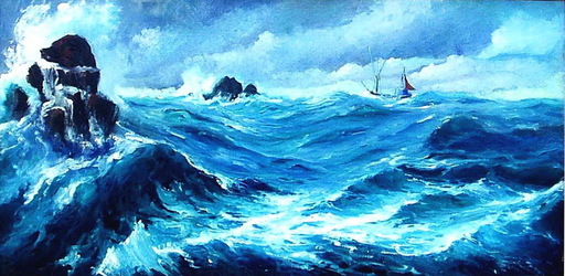 Antonio FERNANDEZ GOMEZ - Gemälde - marina azul