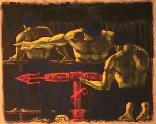 Cyrill PERROT - Gemälde - Rouge Mer