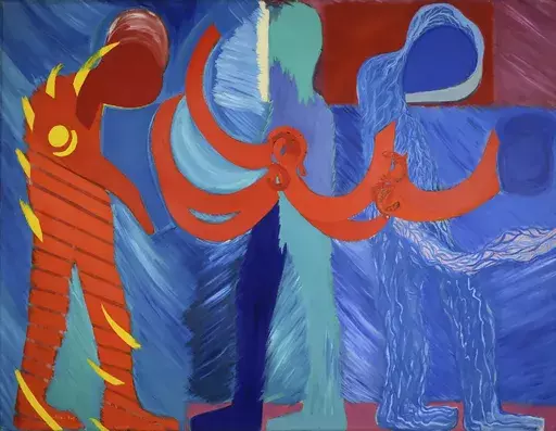 Bleue ROY - Painting - Trois Hommes