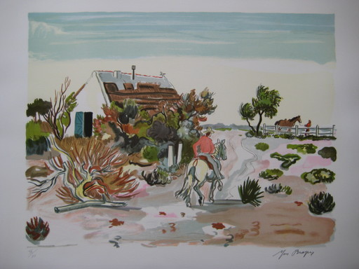 Yves BRAYER - Stampa-Multiplo - LITHOGRAPHIE SIGNÉE AU CRAYON NUM/XX HANDSIGNED LITHOGRAPH