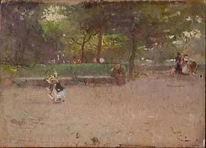 Luigi CAVALIERI - Painting - "Le Cascine"