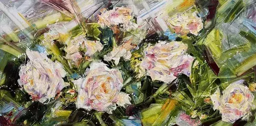 Diana MALIVANI - Painting - Roses