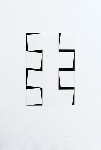 John CARTER - Druckgrafik-Multiple - One column eight. Identical shapes