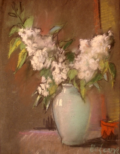 Aleksandra BELCOVA - Dessin-Aquarelle - White lilacs