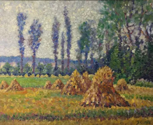 Gustave CARIOT - Gemälde - Les meules