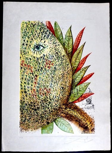 Salvador DALI - Estampe-Multiple - Vegetation Inedit (Pineapple)