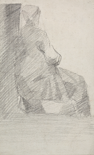 Georges SEURAT - Zeichnung Aquarell - Femme assise de dos