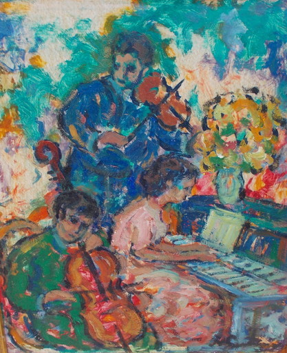 Nathan GUTMAN - Gemälde - L'orchestre