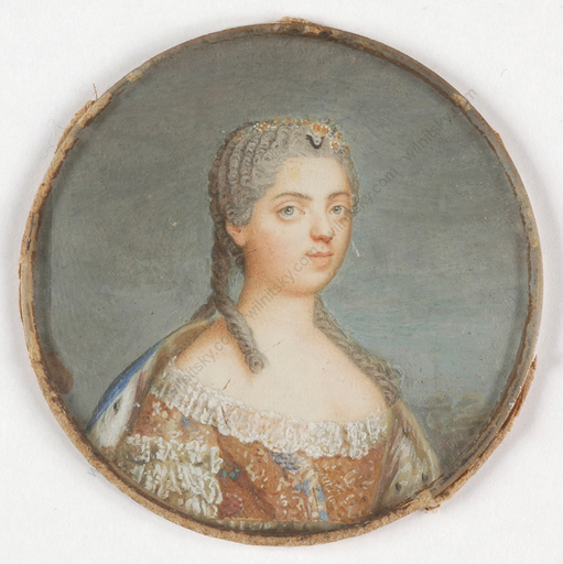 Robert MUSSARD - Miniatura - "Louise Elisabeth of France (1727-1759)"
