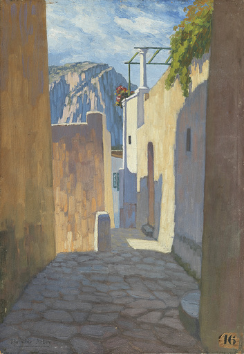 Mathilde ARBEY - Painting - Capri, scorci del paese