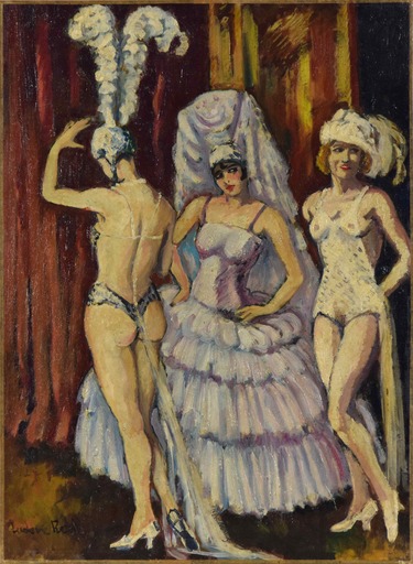 Ludovic Rodo PISSARRO - Painting - Cabaret Dancers