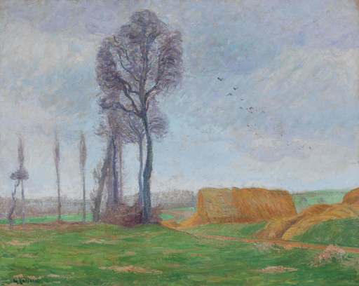 Gustave LOISEAU - Painting - Paysage d'Automne à Nesle la Vallée