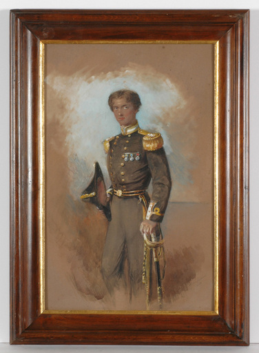Ann Mary NEWTON - Miniatura - "Portrait of a young British officer" Watercolor