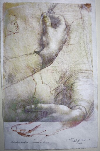 Ernesto Gennaro SOLFERINO - Gemälde - Disegnando Leonardo