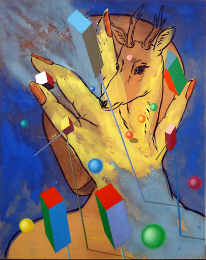 Edgar TEZAK-NEOGY - Painting - Animal Man I