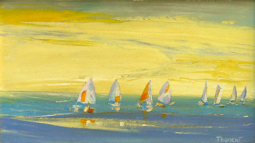 Michèle FROMENT - Painting - REGATE Ref. 119H