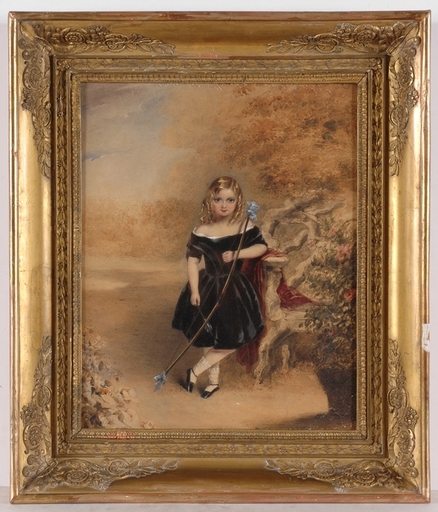 Frederick William BURTON - Dessin-Aquarelle - "Miss J. Blackmore", Early Watercolor