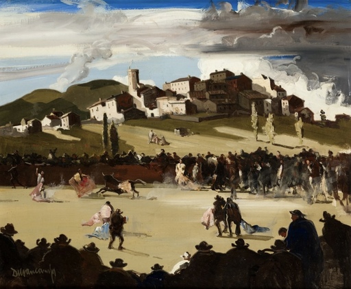 Rafael DURANCAMPS - Painting - The Town of Aragon
