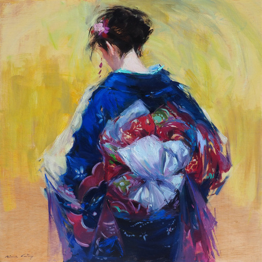 Monica CASTANYS - Gemälde - KIMONO IV