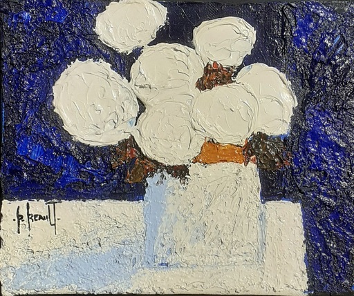 Patrick RÉAULT - Painting - Bouquet de fleurs